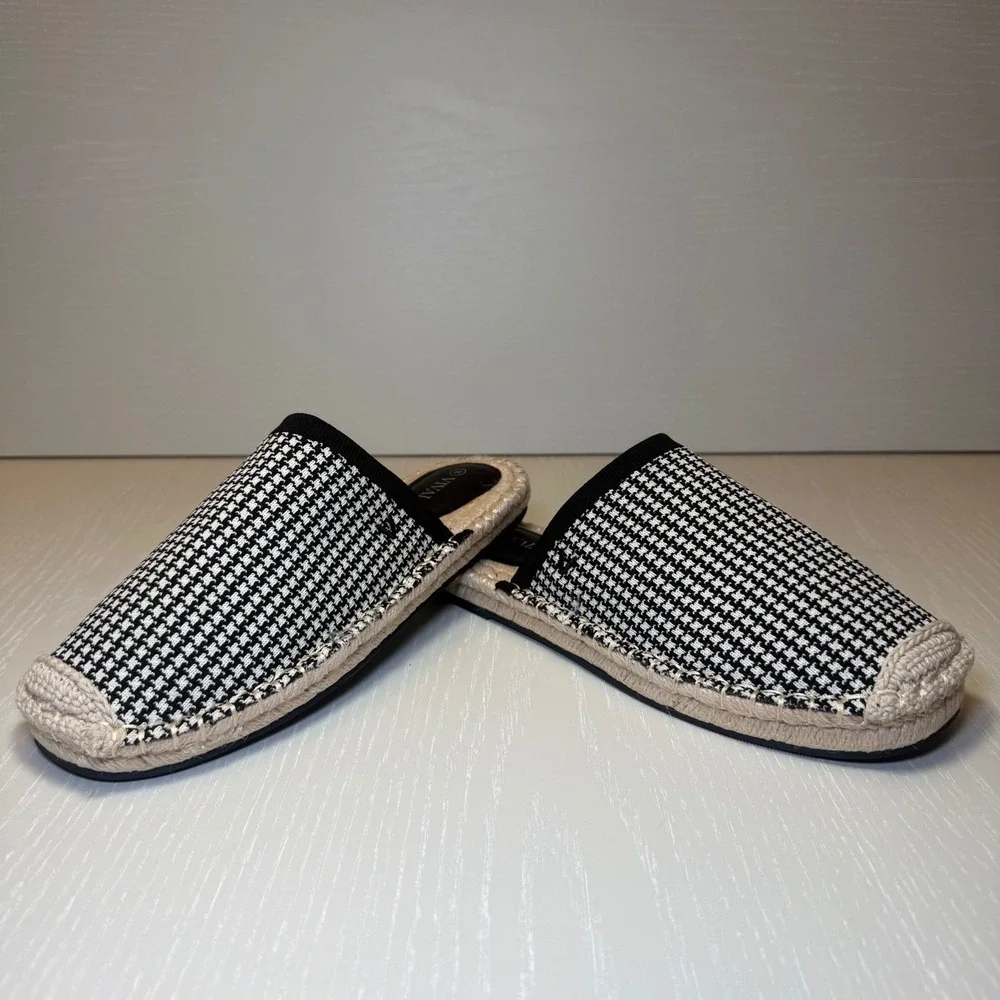 VIVAIA Round-Toe Espadrille‎ Mules | NWT - EU 38 / US 7-7.5 + FREE Slippers